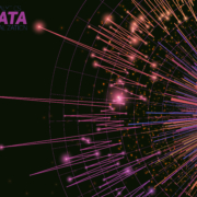 Vector abstract round big data visualization. Futuristic infographics design. Visual information complexity. Intricate data threads graphic. Social network or business analytics representation. imagen abstracta con cartel de big data