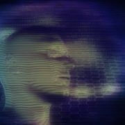 imagen de holograma de un hombre calvo hecho por ia